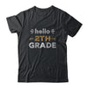 Hello Second Grade Back To School 1st Day Leopard Teachers Shirt & Hoodie | siriusteestore