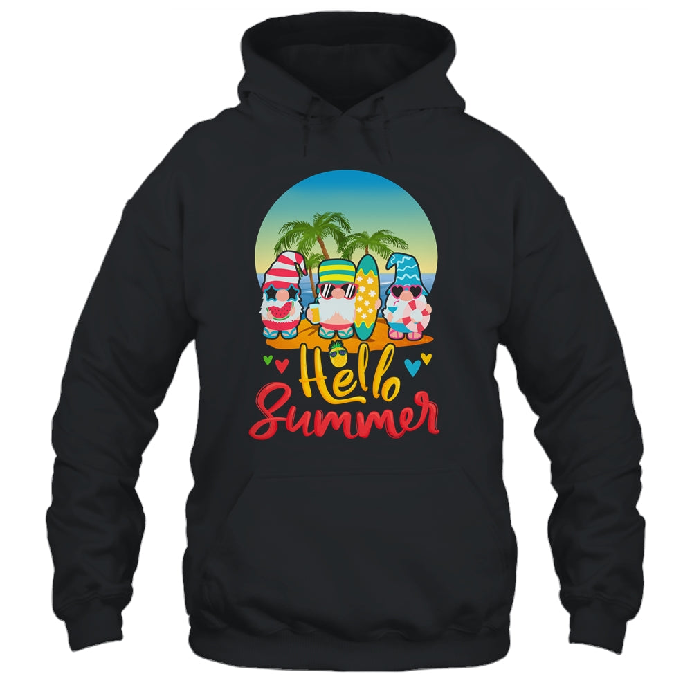 Hello Summer Gnomes Beach Party Summer Vacation Shirt & Tank Top | siriusteestore