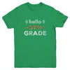 Hello Third Grade Back To School 1st Day Leopard Kids Youth Shirt | siriusteestore