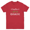 Hello Third Grade Back To School 1st Day Leopard Kids Youth Shirt | siriusteestore