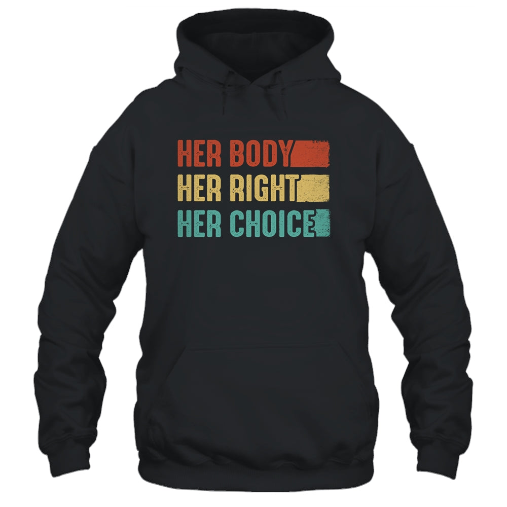 Her Body Her Right Her Choice Womens Rights Pro Choice Shirt & Tank Top | siriusteestore