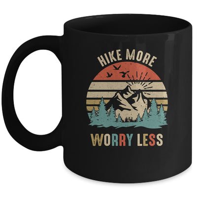 Hike More Worry Less Hiker Hiking Camping Lover Mug | siriusteestore