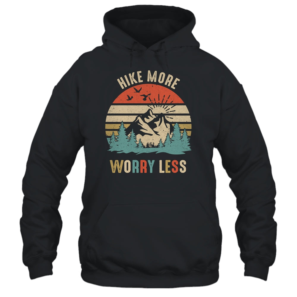 Hike More Worry Less Hiker Hiking Camping Lover Shirt & Tank Top | siriusteestore
