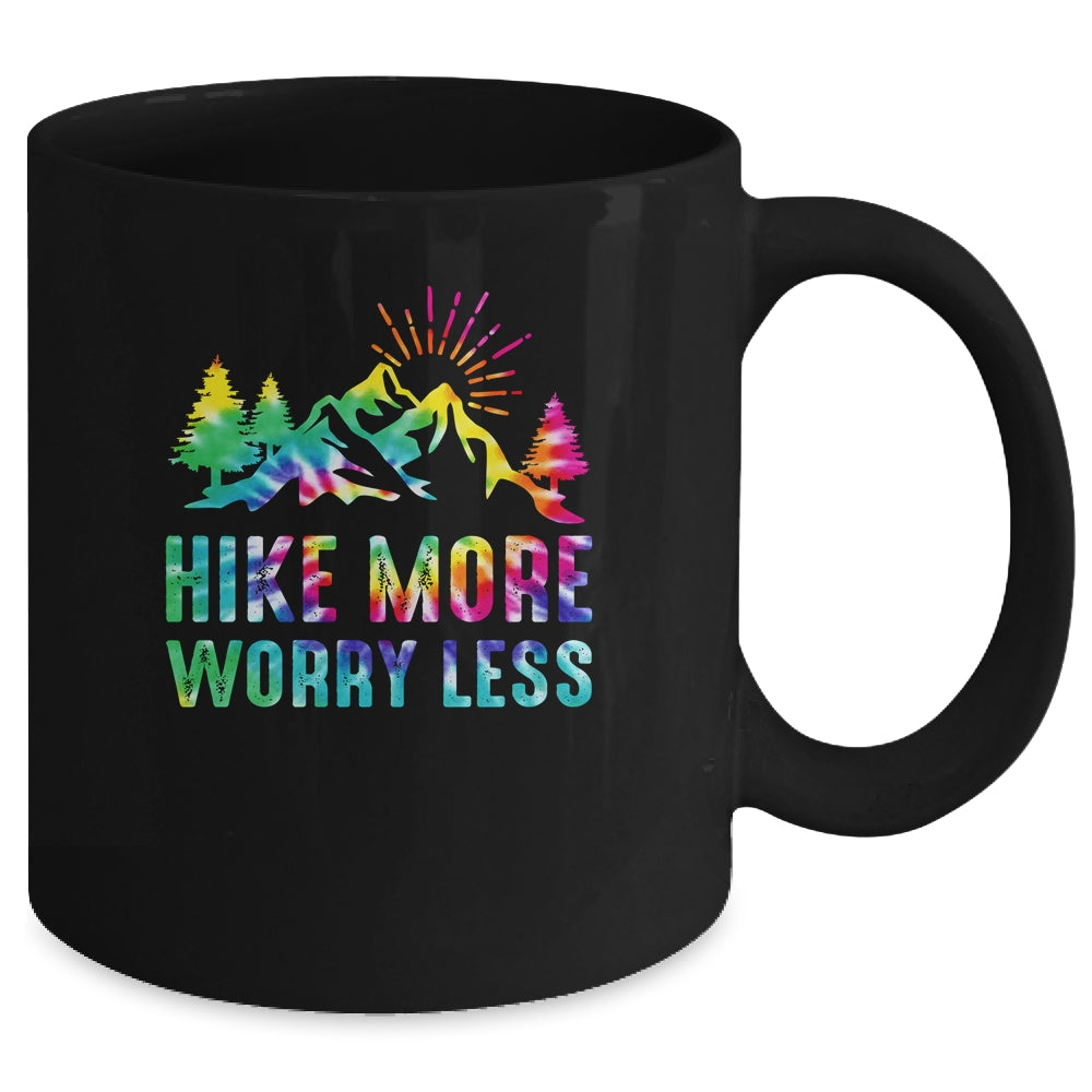 Hike More Worry Less Love Hiking Hiker Camping Mug | siriusteestore