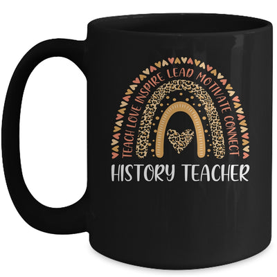 History Teacher Leopard Rainbow Mug | siriusteestore