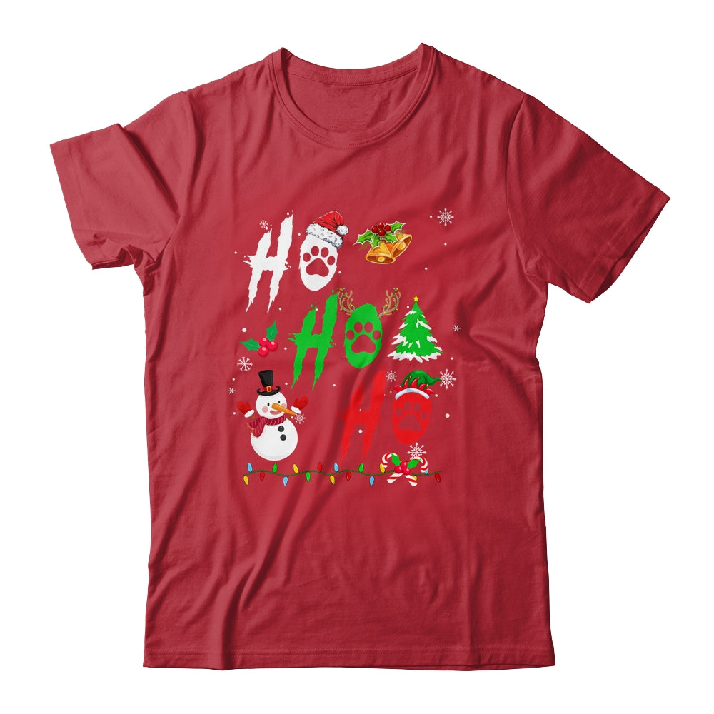 Ho Ho Ho Paw Christmas Funny Dog Lover For Men Women Shirt & Sweatshirt | siriusteestore