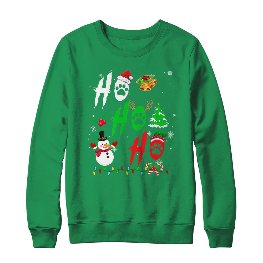 Ho Ho Ho Paw Christmas Funny Dog Lover For Men Women Shirt & Sweatshirt | siriusteestore