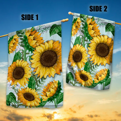 Home Sunflowers Flag Summer Fall House Welcome Autumn Vintage Flower Farmhouse Seasonal | siriusteestore