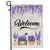 Home Welcome Lavender Flag Monogram Garden for Summer | siriusteestore