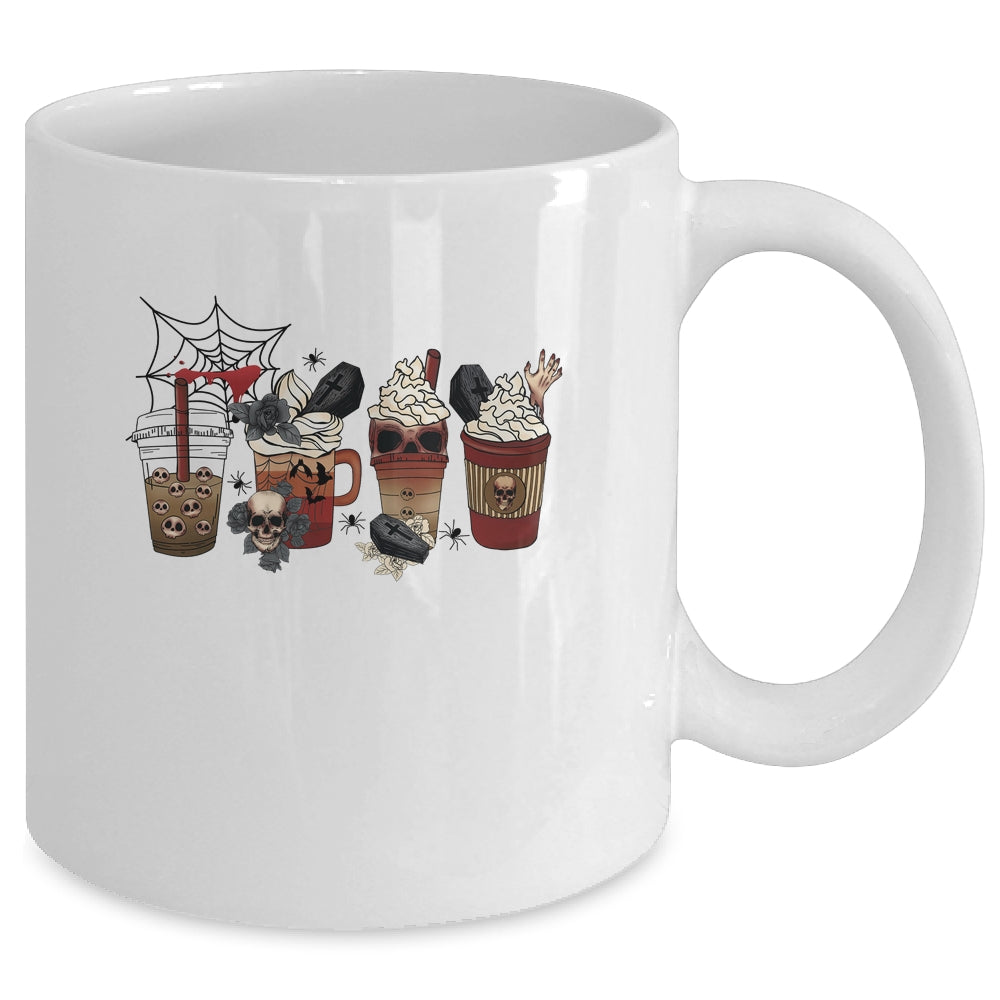 Horror Fall Coffee Pumpkin Spice Latte Iced Halloween Mug | siriusteestore