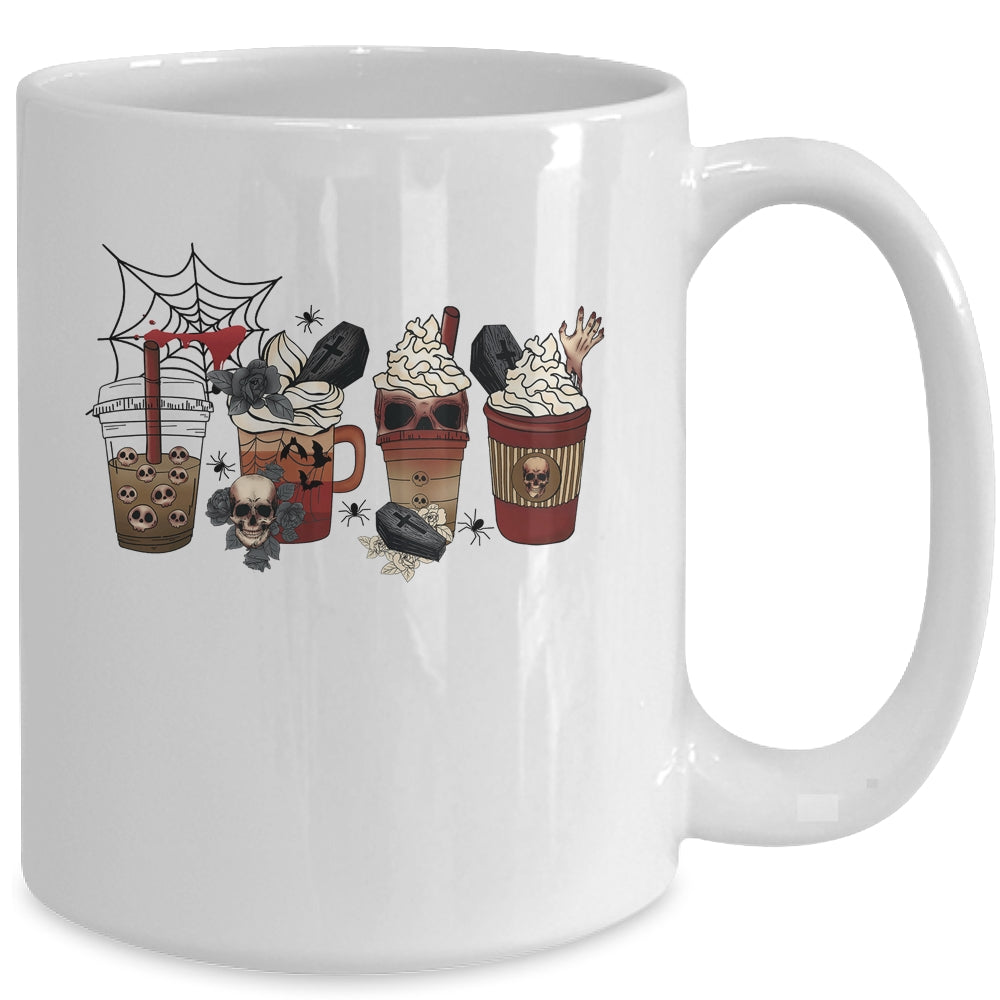 Horror Fall Coffee Pumpkin Spice Latte Iced Halloween Mug | siriusteestore