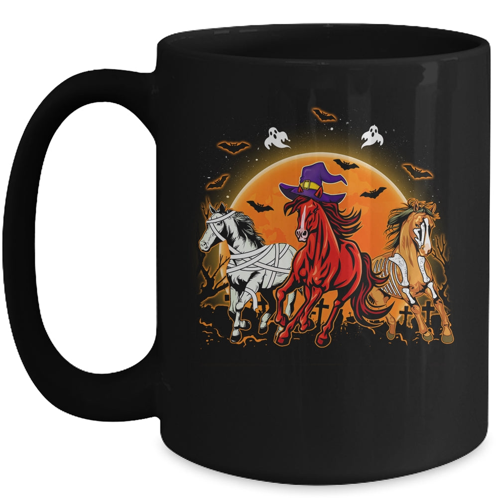Horse Mummy Witch Halloween Horror Gift For Horse Lover Mug | siriusteestore