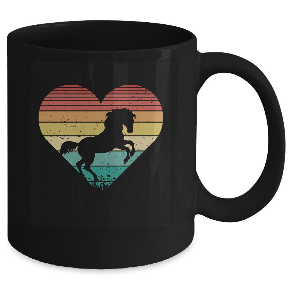 Horse Retro Sun Vinage Riding Cowgirl Western Mug | siriusteestore