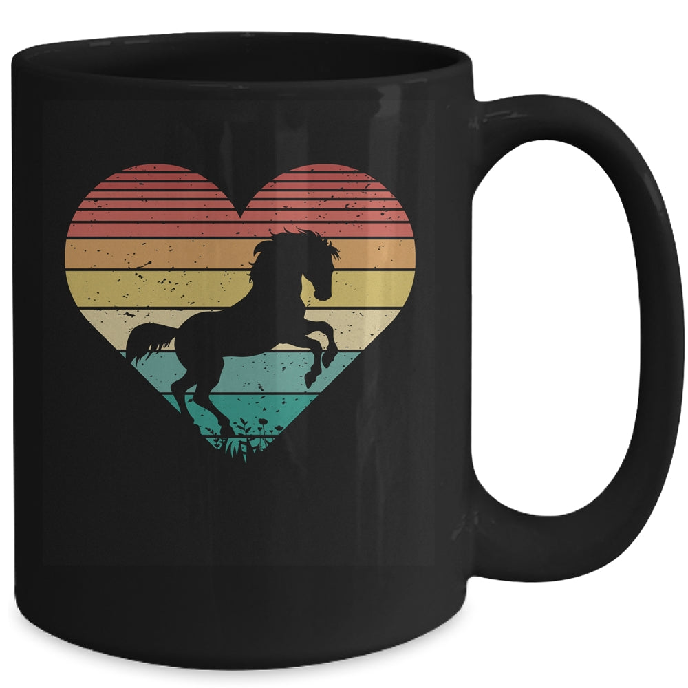 Horse Retro Sun Vinage Riding Cowgirl Western Mug | siriusteestore