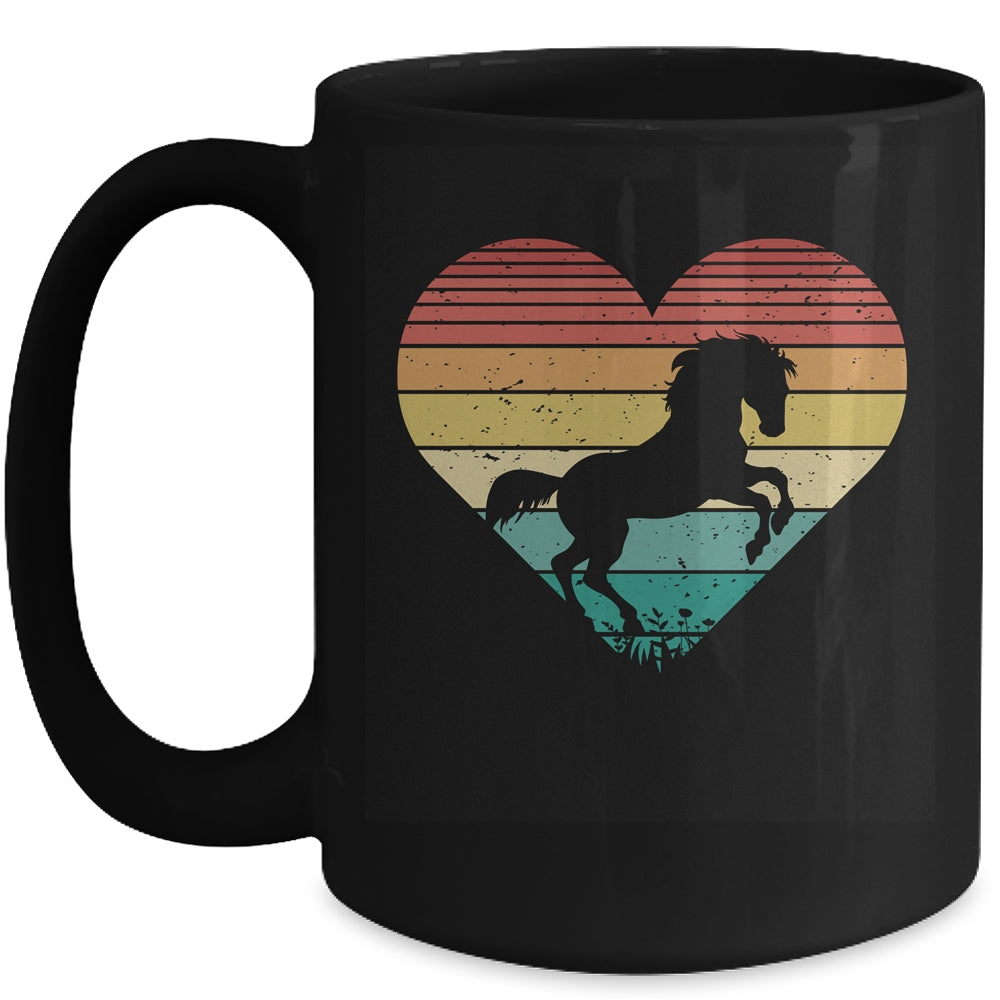 Horse Retro Sun Vinage Riding Cowgirl Western Mug | siriusteestore