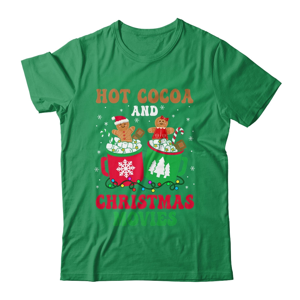 Hot Cocoa Christmas Movies Gingerbread Man Xmas Boy Girl Shirt & Sweatshirt | siriusteestore