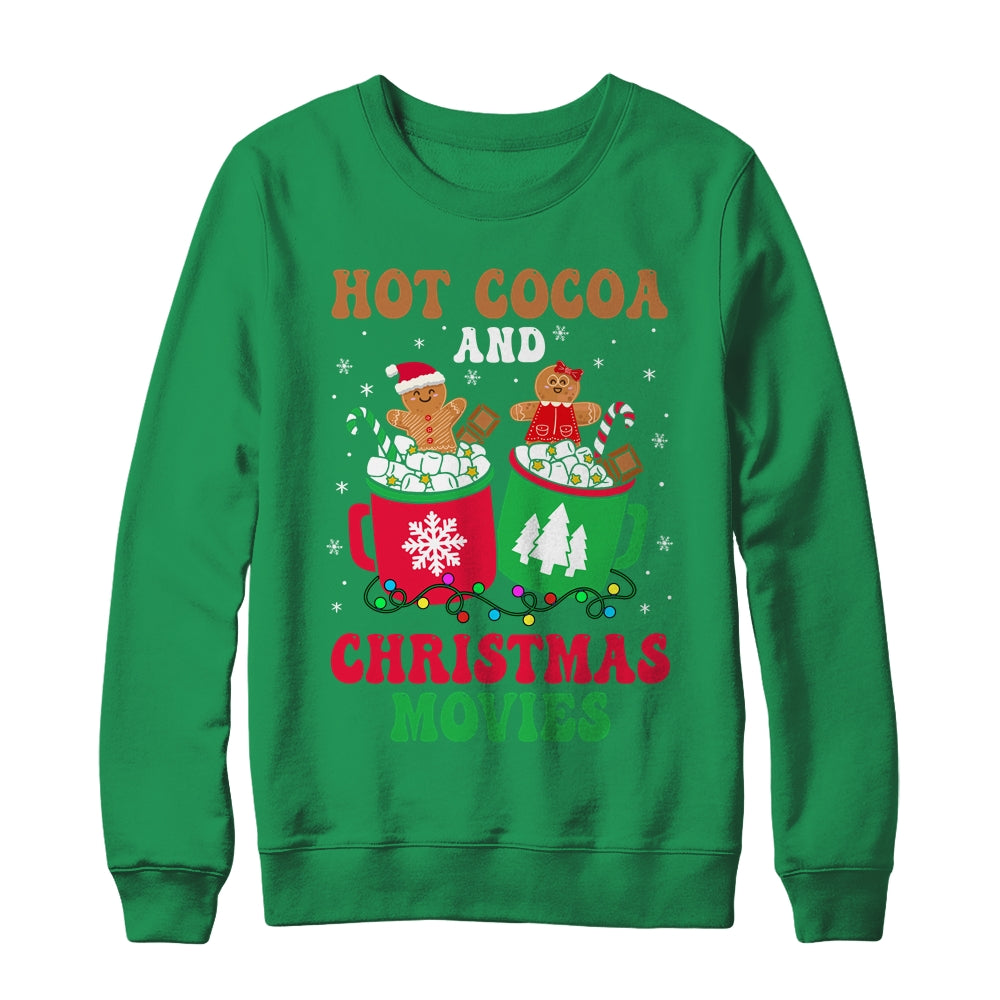 Hot Cocoa Christmas Movies Gingerbread Man Xmas Boy Girl Shirt & Sweatshirt | siriusteestore