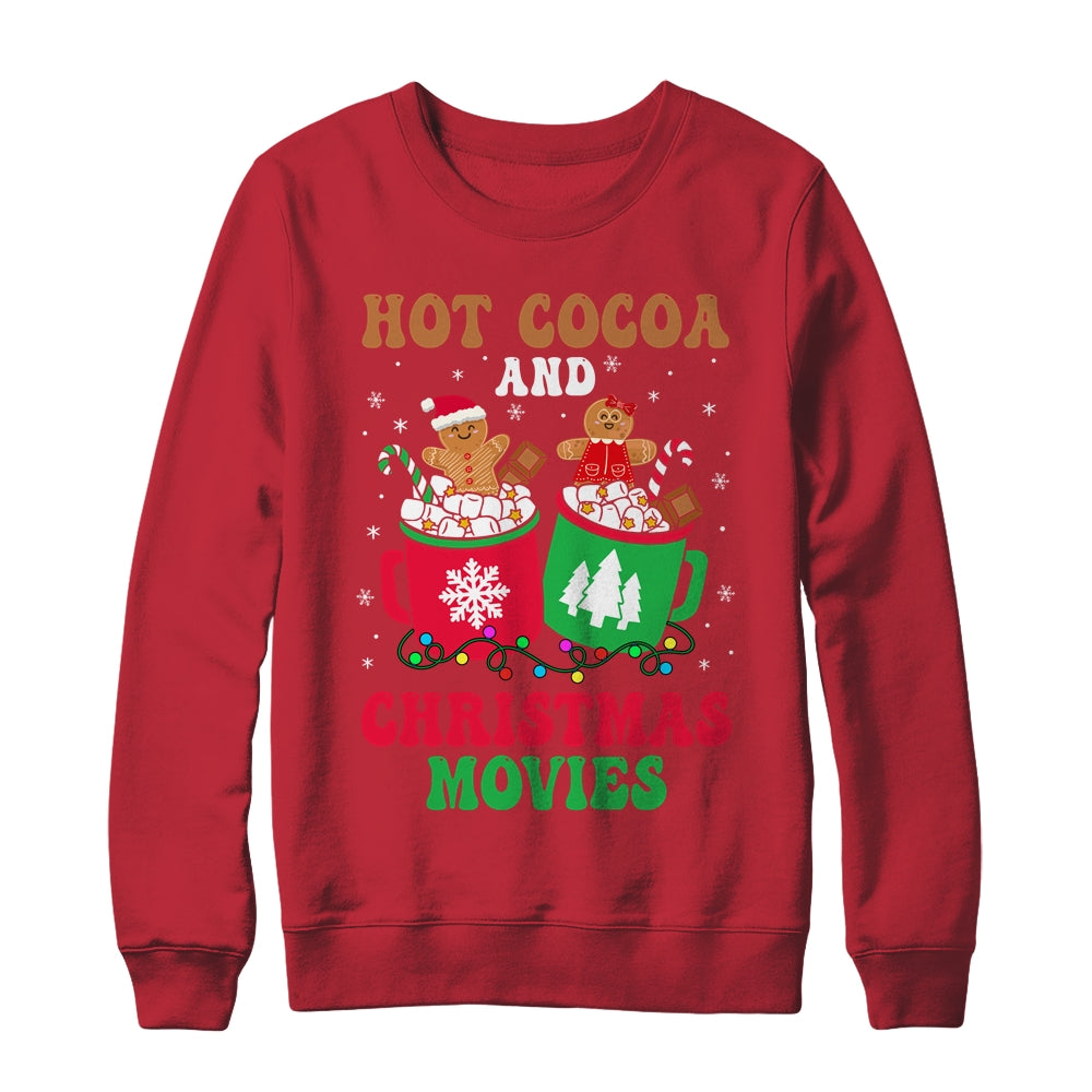 Hot Cocoa Christmas Movies Gingerbread Man Xmas Boy Girl Shirt & Sweatshirt | siriusteestore