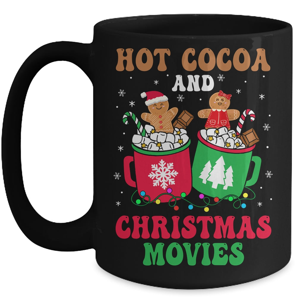 Hot Cocoa Christmas Movies Gingerbread Man Xmas Boy Girl Mug | siriusteestore