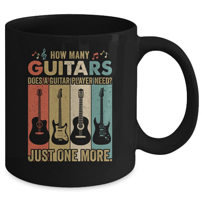 How Many Guitars Funny For Men Guitar Players Music Vintage Mug | siriusteestore