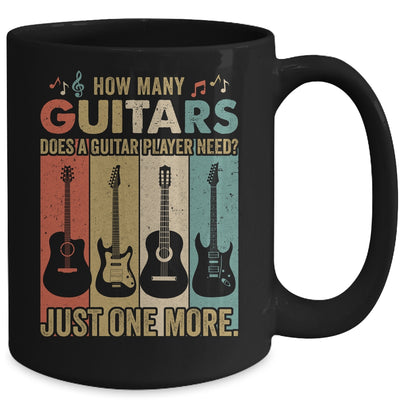 How Many Guitars Funny For Men Guitar Players Music Vintage Mug | siriusteestore