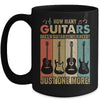 How Many Guitars Funny For Men Guitar Players Music Vintage Mug | siriusteestore