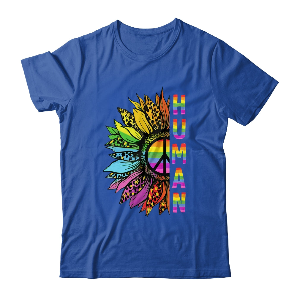 Human Sunflower Rainbow LGBT Flag Gay Pride Proud LGBTQ Shirt & Tank Top | siriusteestore