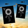 Hummingbird Sunflower Brain Cancer Awareness Flag Grey Ribbon | siriusteestore