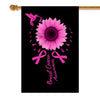 Hummingbird Sunflower Breast Cancer Awareness Flag Pink Ribbon | siriusteestore