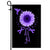 Hummingbird Sunflower Crohns Disease Awareness Flag Purple Ribbon | siriusteestore