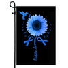 Hummingbird Sunflower Diabetes Awareness Flag Blue Ribbon | siriusteestore