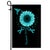 Hummingbird Sunflower Dysautonomia Awareness Flag Turquoise Ribbon | siriusteestore