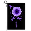 Hummingbird Sunflower Lupus Awareness Flag Purple Ribbon | siriusteestore