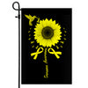 Hummingbird Sunflower Sarcoma Awareness Flag Yellow Ribbon | siriusteestore