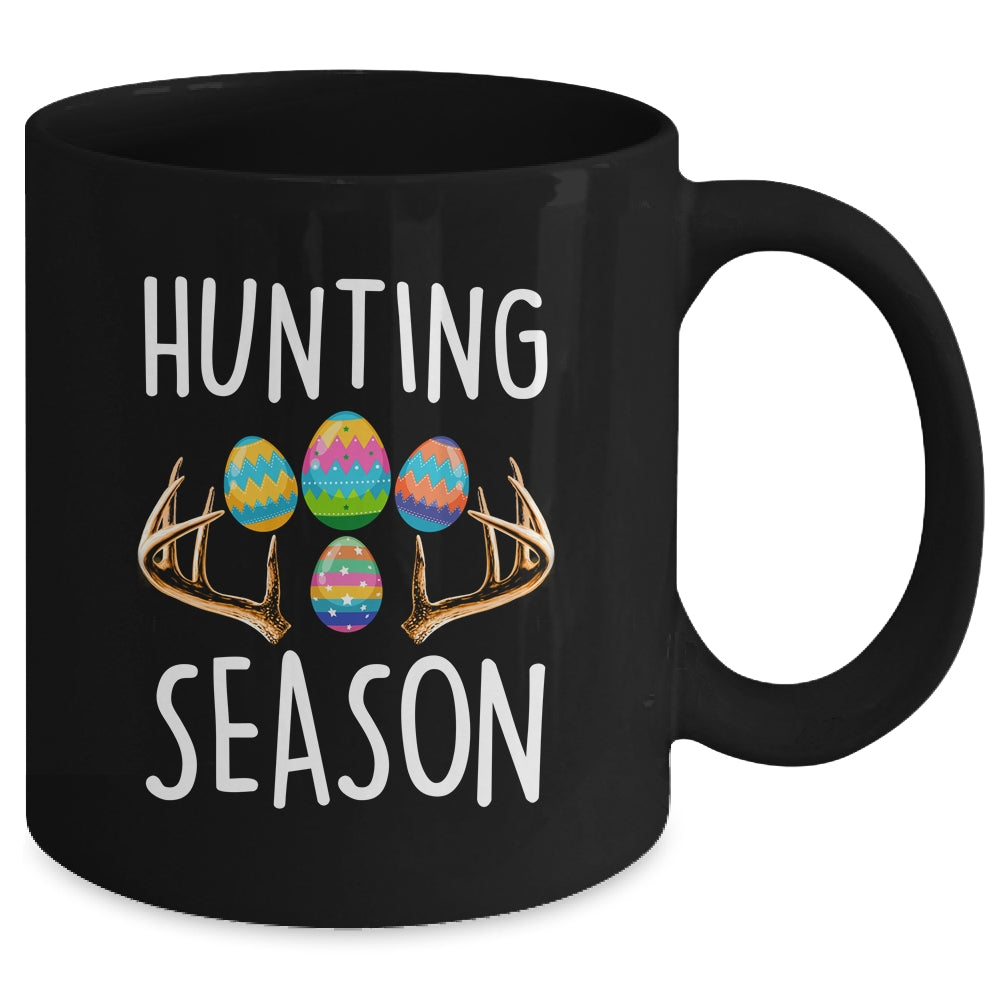 Hunting Season Eggs Antler Funny Easter Egg Hunt Hunter Kids Mug | siriusteestore