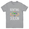 Hunting Season Eggs Antler Funny Easter Egg Hunt Hunter Kids Youth Shirt | siriusteestore