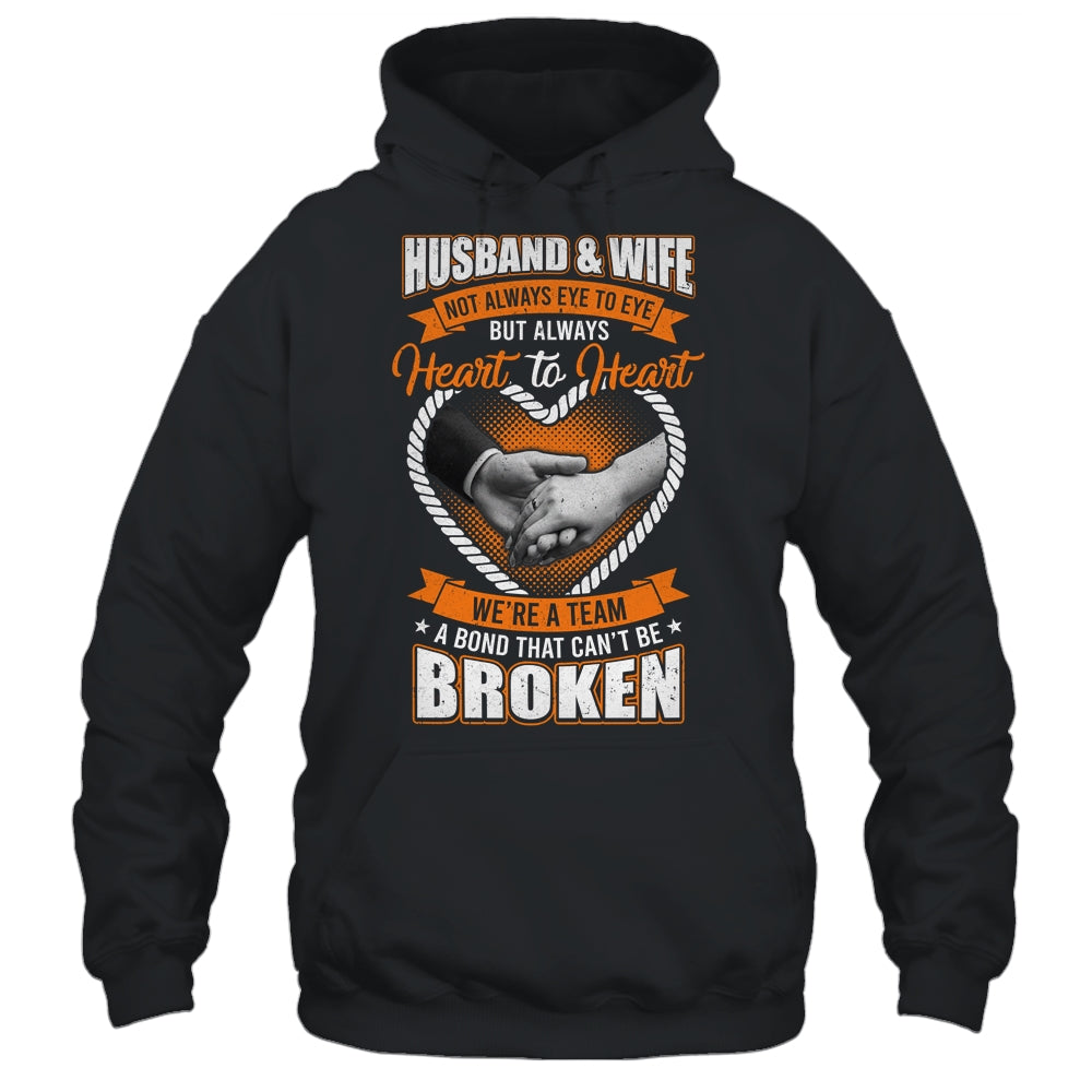 Husband And Wife Not Always Eye To Eye But Heart To Heart Shirt & Hoodie | siriusteestore