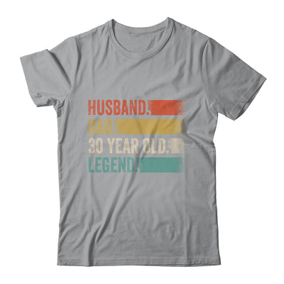 Husband Dad 30 Year Old 30th Birthday For Men Vintage Shirt & Hoodie | siriusteestore