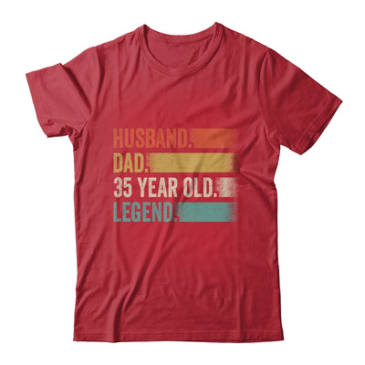 Husband Dad 35 Year Old 35th Birthday For Men Vintage Shirt & Hoodie | siriusteestore