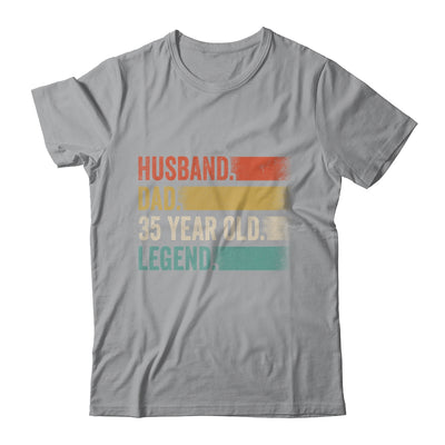 Husband Dad 35 Year Old 35th Birthday For Men Vintage Shirt & Hoodie | siriusteestore