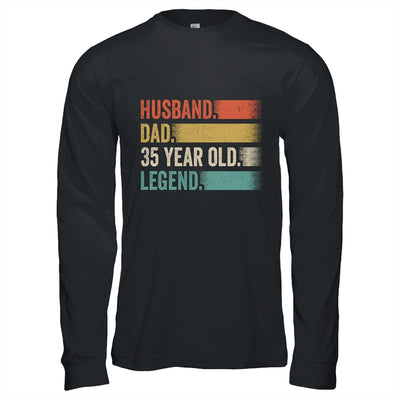 Husband Dad 35 Year Old 35th Birthday For Men Vintage Shirt & Hoodie | siriusteestore
