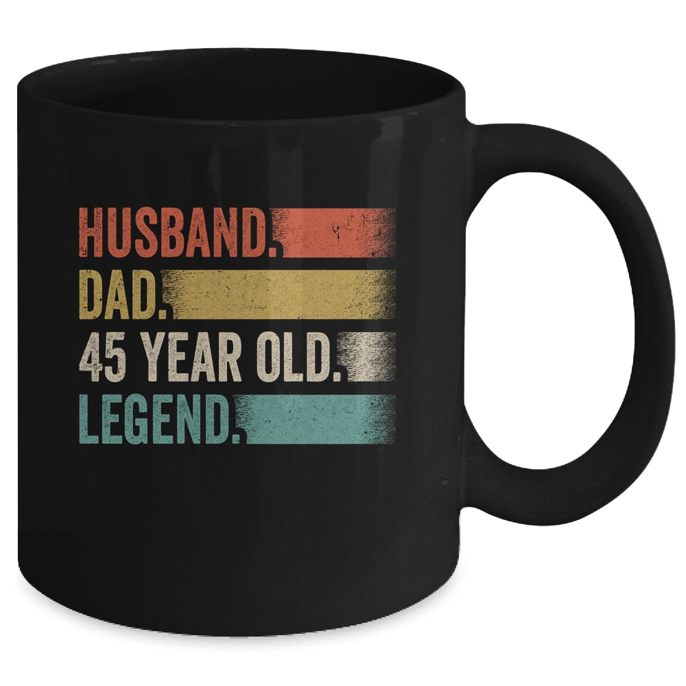 Husband Dad 45 Year Old 45th Birthday For Men Vintage Mug | siriusteestore