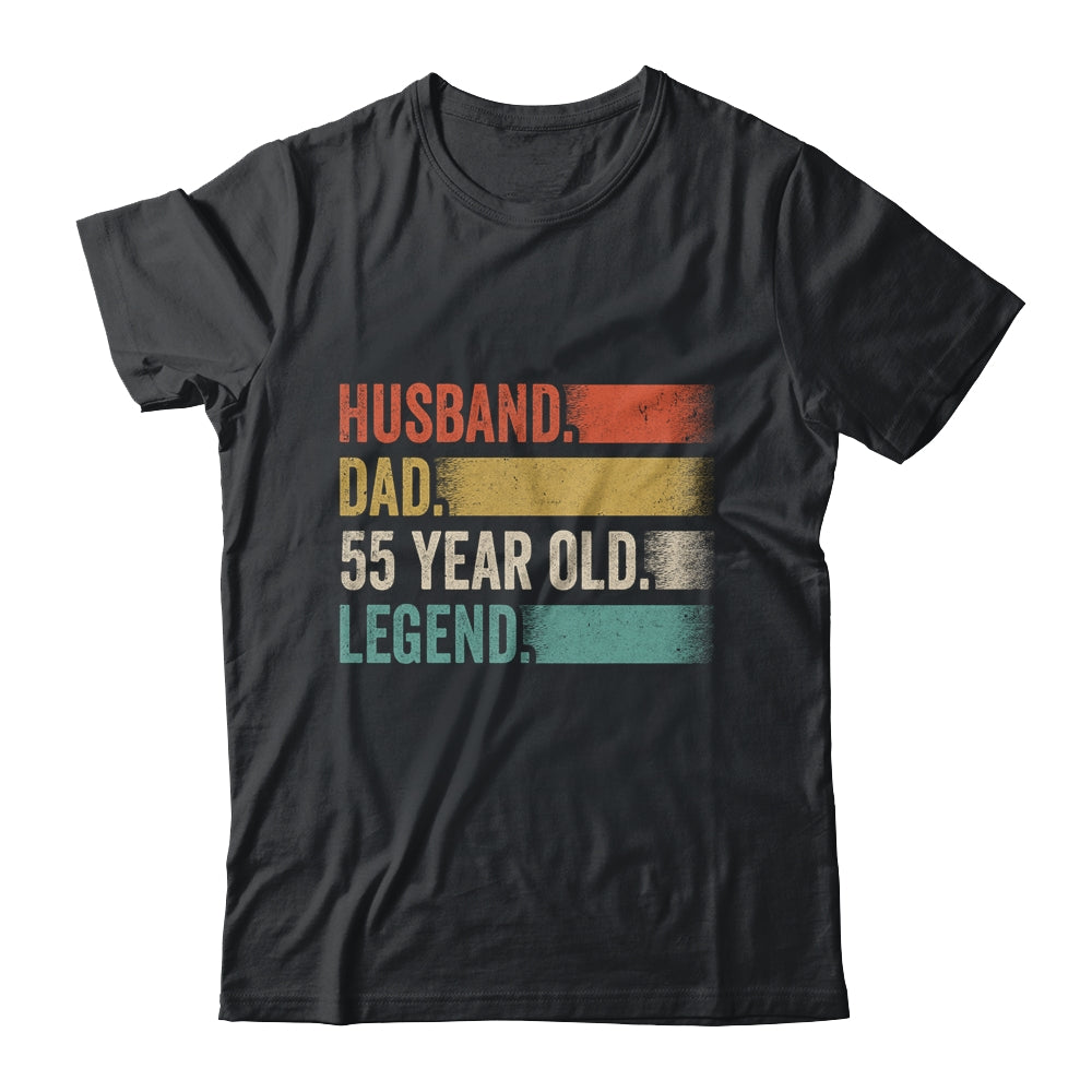 Husband Dad 55 Year Old 55th Birthday For Men Vintage Shirt & Hoodie | siriusteestore