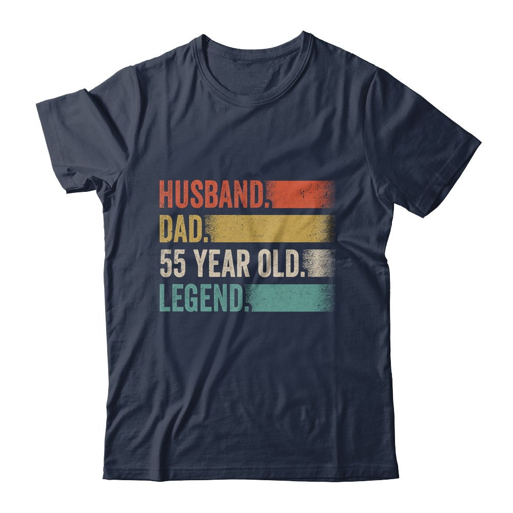 Husband Dad 55 Year Old 55th Birthday For Men Vintage Shirt & Hoodie | siriusteestore