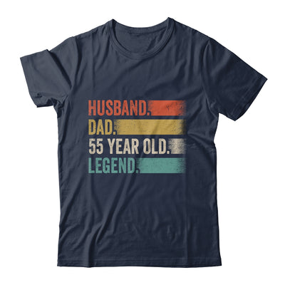 Husband Dad 55 Year Old 55th Birthday For Men Vintage Shirt & Hoodie | siriusteestore