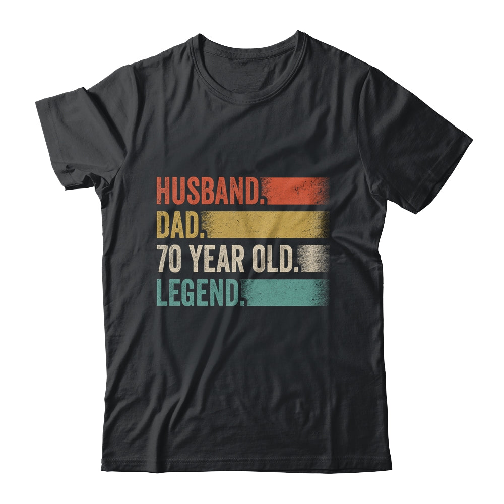 Husband Dad 70 Year Old 70th Birthday For Men Vintage Shirt & Hoodie | siriusteestore