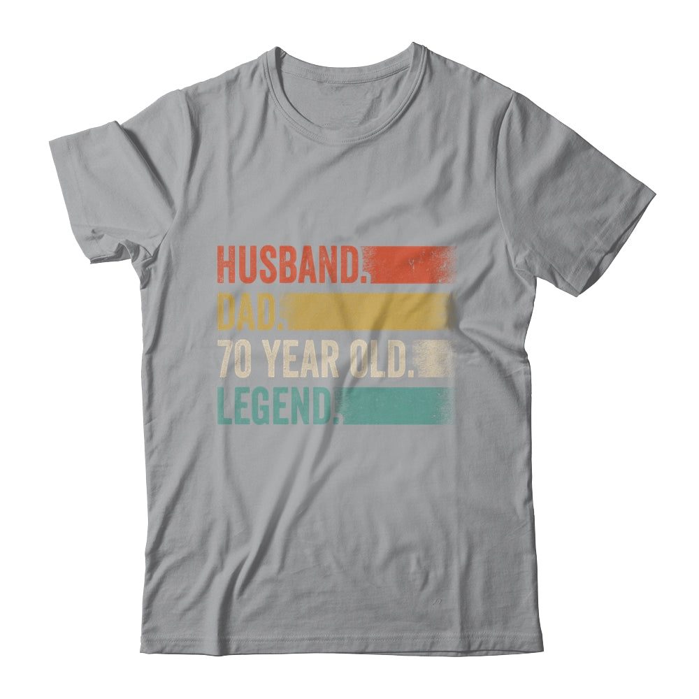 Husband Dad 70 Year Old 70th Birthday For Men Vintage Shirt & Hoodie | siriusteestore