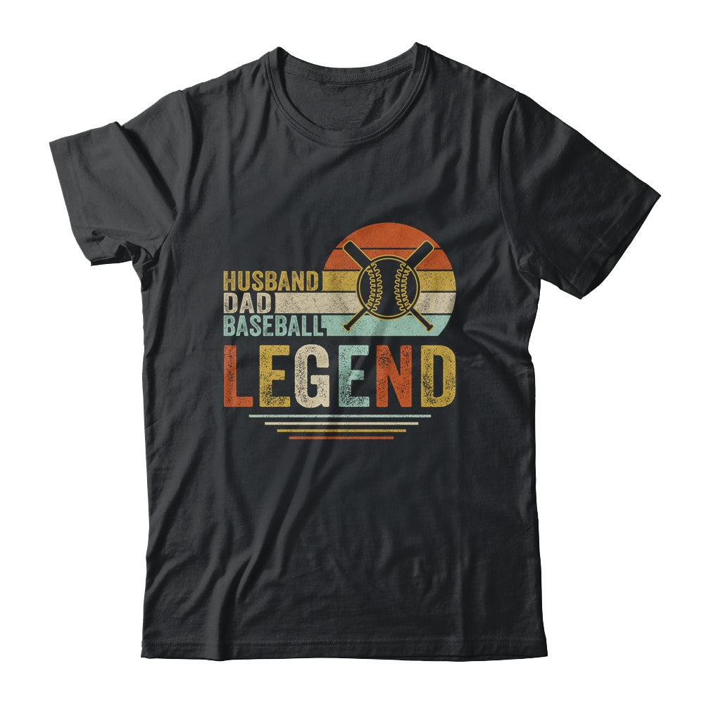 Husband Dad Baseball Legend Vintage Fathers Day Shirt & Hoodie | siriusteestore