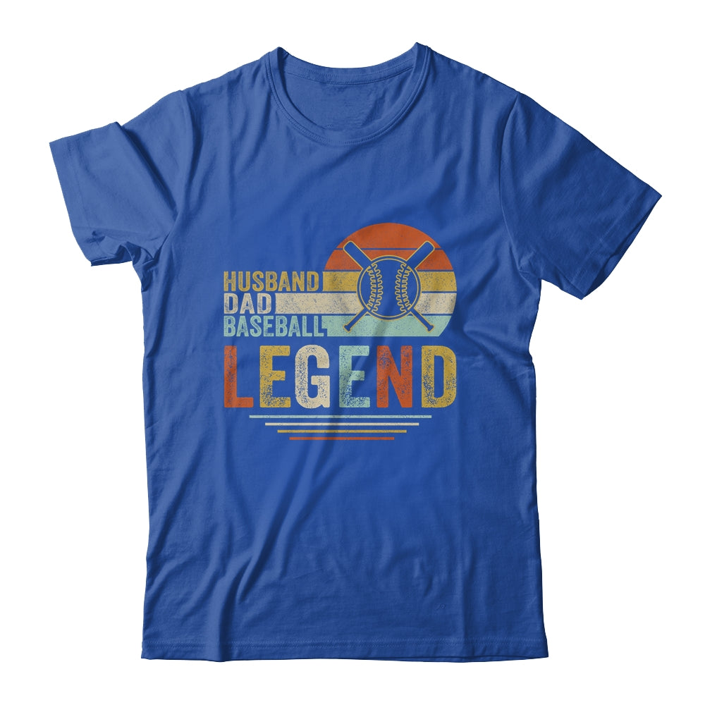 Husband Dad Baseball Legend Vintage Fathers Day Shirt & Hoodie | siriusteestore