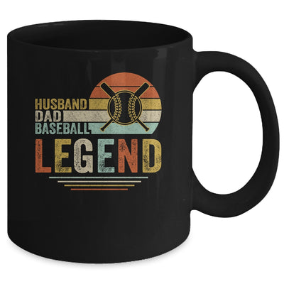 Husband Dad Baseball Legend Vintage Fathers Day Mug | siriusteestore